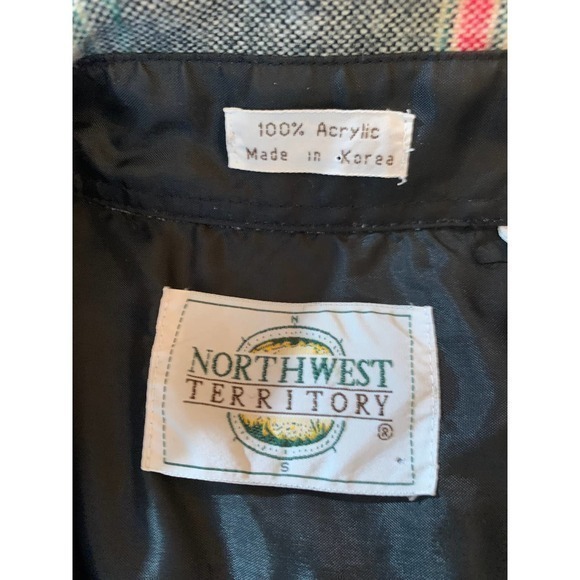 Northwest Territory Plaid Collared Long Sleeve Button Down Shirt Black Size XL - Picture 7 of 8